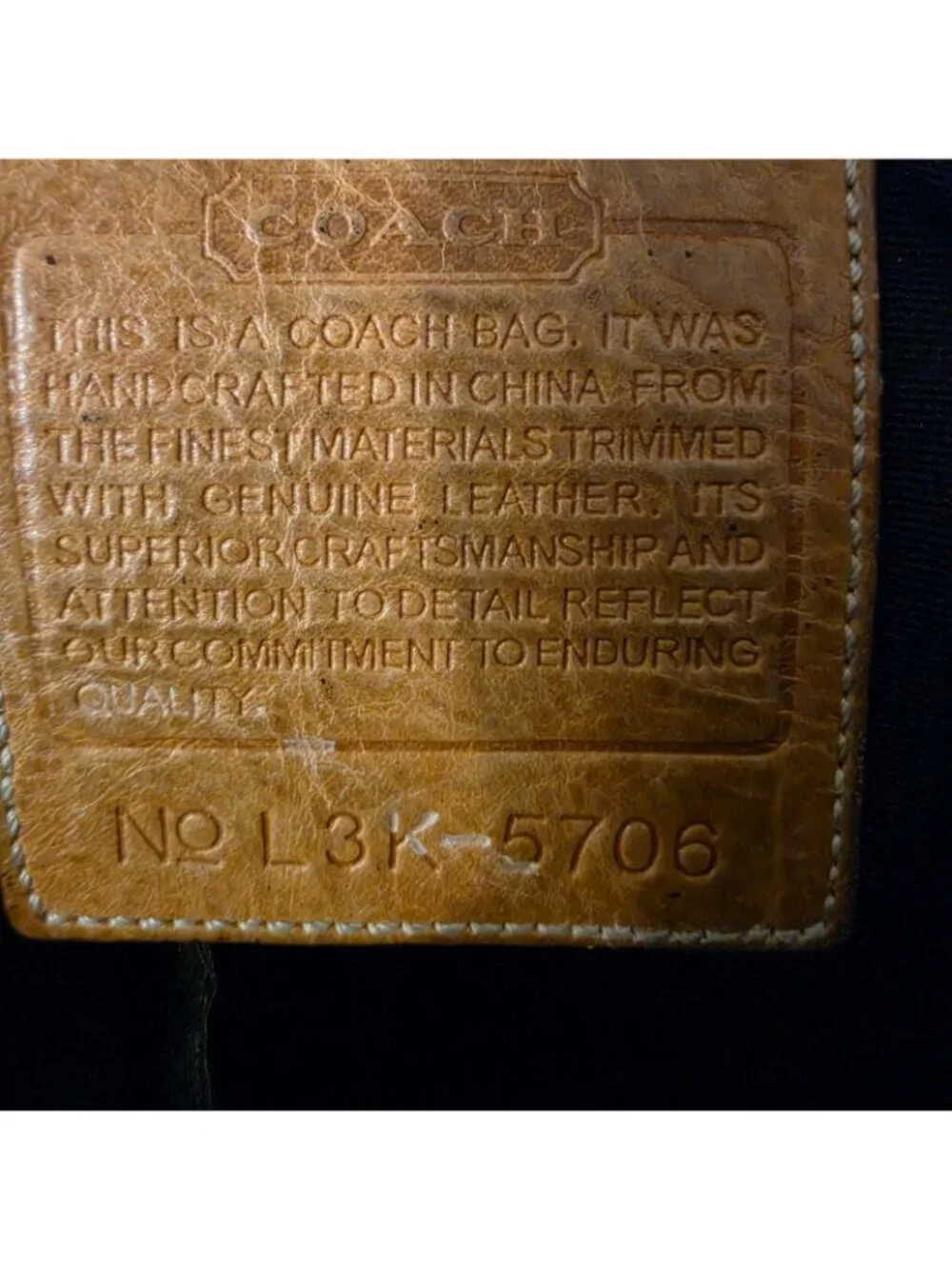 Coach brand serial